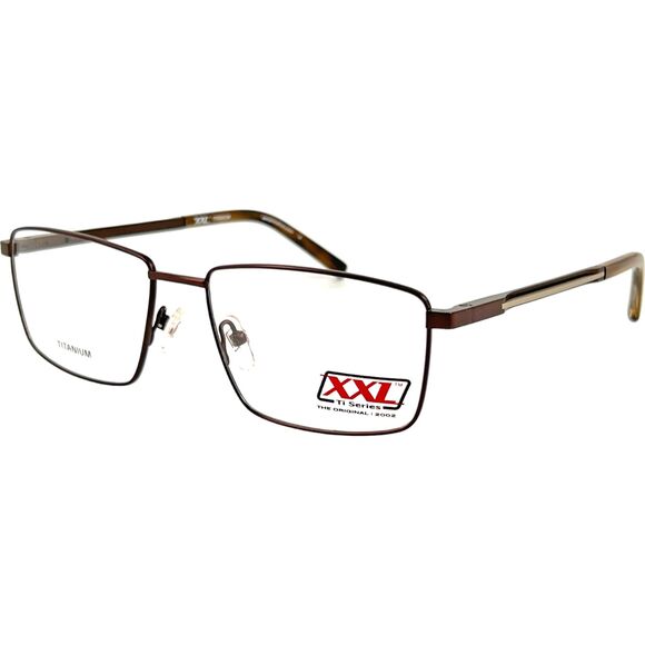 XXL Heron Mens Eyeglass Frame Brown - Picture 1 of 5